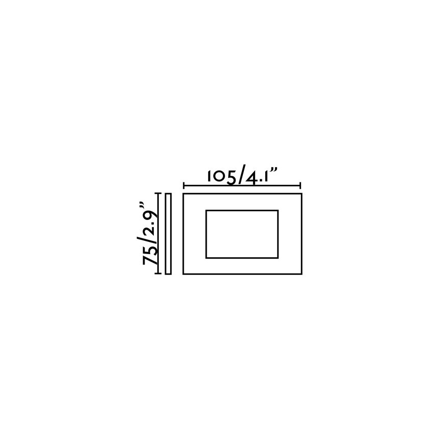 FARO 70163 - Upotettu LED-ulkovalo SPARK-1 LED/5W/230V IP65