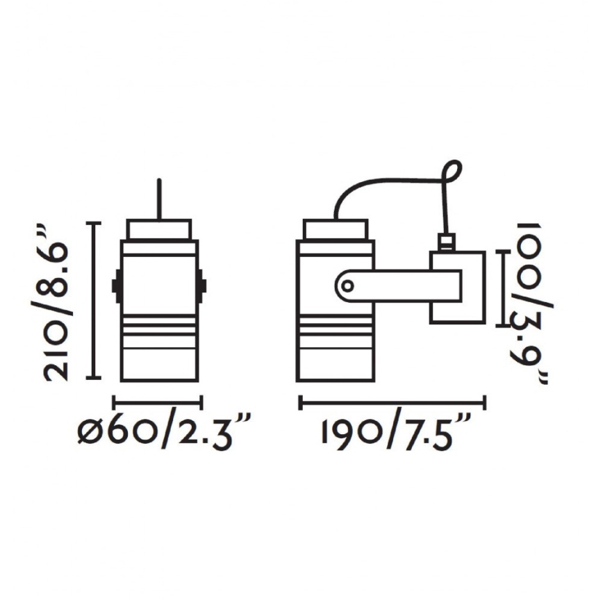 FARO 70260 - Ulkoseinävalaisin LIT 1xGU10/8W/230V IP54