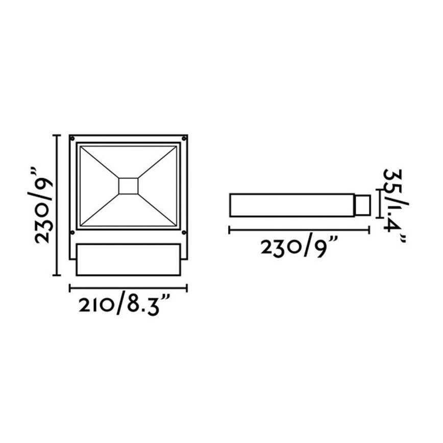 FARO 70261 - LED-valonheitin KARL LED/12W/230V IP65