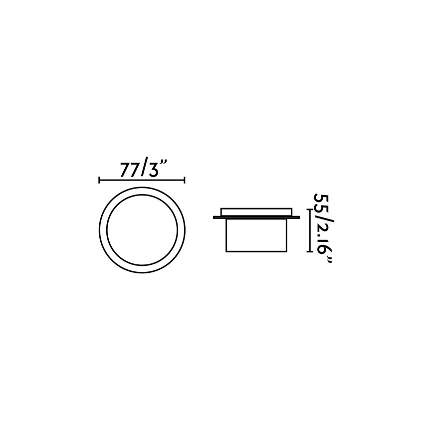 FARO 70265 - LED-kattovalaisin kylpyhuoneeseen GALO LED/3W/230V IP54