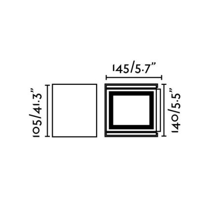FARO 70270 - LED-ulkoseinävalaisin OLAN 2xLED/3W/230V IP54