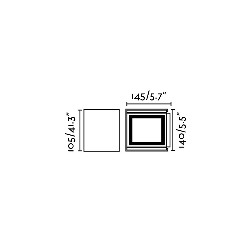 FARO 70270 - LED-ulkoseinävalaisin OLAN 2xLED/3W/230V IP54