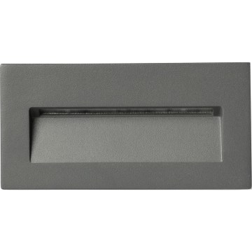 FARO 70289 - LED Sisäänrakennettu valo MANI LED/5W/230V 2200/2700/3200/4000K IK07 IP65 harmaa