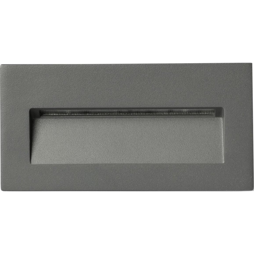FARO 70289 - LED Sisäänrakennettu valo MANI LED/5W/230V 2200/2700/3200/4000K IK07 IP65 harmaa
