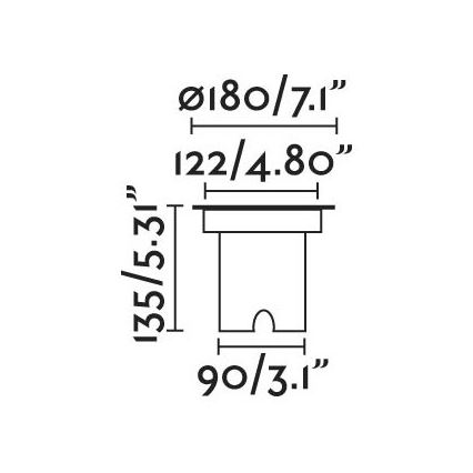 FARO 70309 - Ulkoväylän LED-valo GEISER LED/15W/230V IK08 IP67