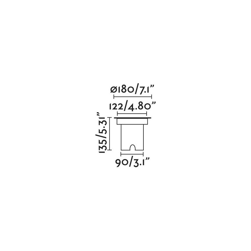 FARO 70309 - Ulkoväylän LED-valo GEISER LED/15W/230V IK08 IP67