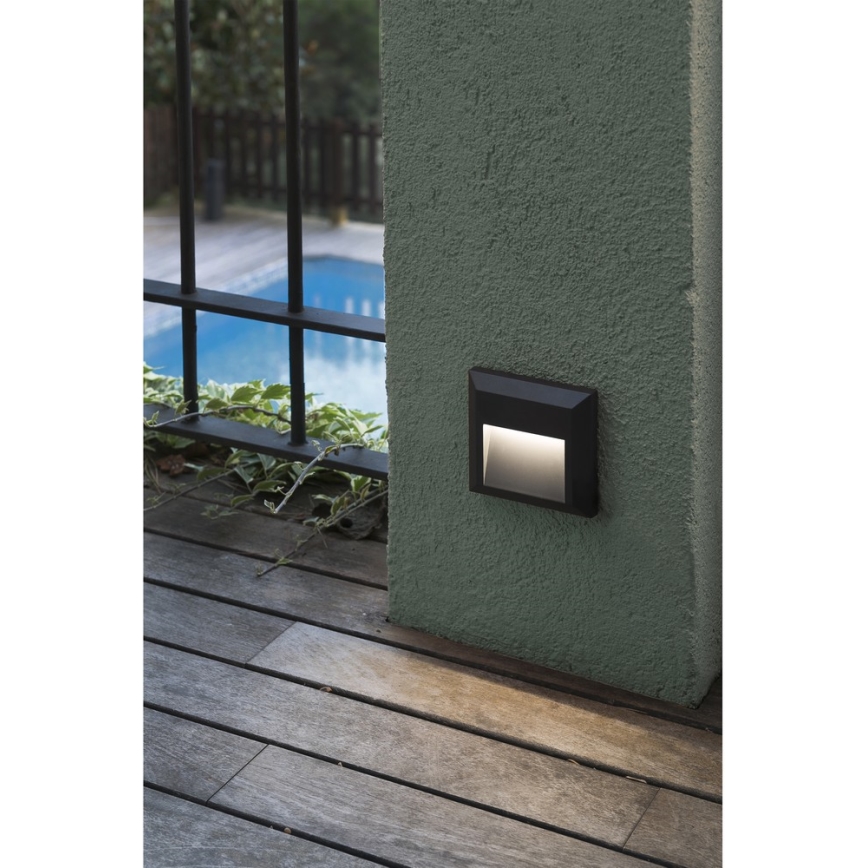 FARO 70655 - LED-ulkoseinävalaisin GRANT-C LED/1W/230V IP65