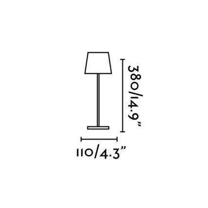 FARO 70776 - LED LED Himmennettävä kosketuslamppu ulkokäyttöön TOC LED/2,2W/230V IP54