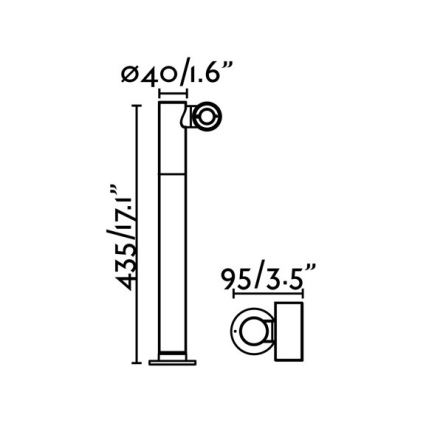 FARO 70783 - LED-ulkolamppu SPY-2 LED/6W/230V IP65