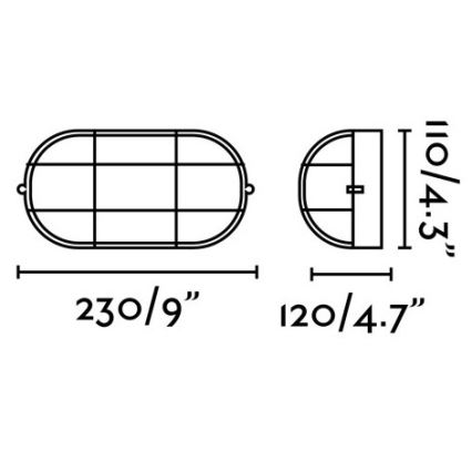 FARO 70998 - Ulkoseinävalaisin CABO 1xE27/60W/230V IP65