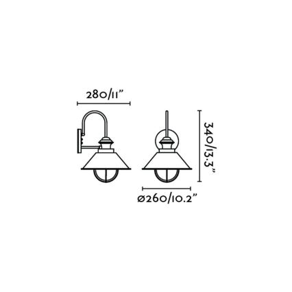 FARO 71128 - Ulkoseinävalaisin NAUTICA 1xE27/11W/230V