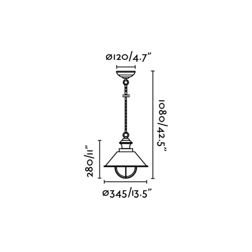 FARO 71139 - Ulkoriippuvalaisin NAUTICA 1xE27/11W/230V