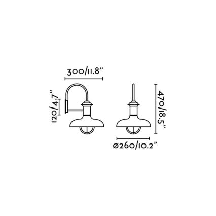FARO 71140 - Ulkoseinävalaisin ESTORIL 1xE27/60W/230V