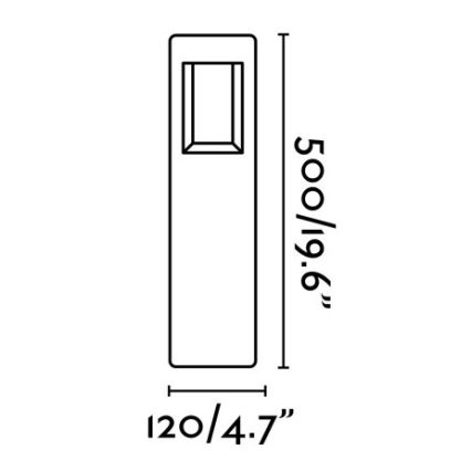 FARO 71199 - LED-ulkolamppu NAYA LED/8W/230V IP54