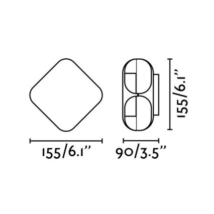 FARO 71212 - LED-ulkoseinävalaisin BU-OH LED/12W/230V IP65
