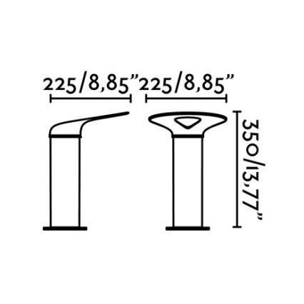 FARO 71224 - LED-ulkolamppu LOTUS LED/18W/230V IP65