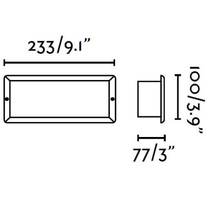 FARO 71490 - Upotettu ulkovalaisin LISO 1xE27/40W/230V IP44