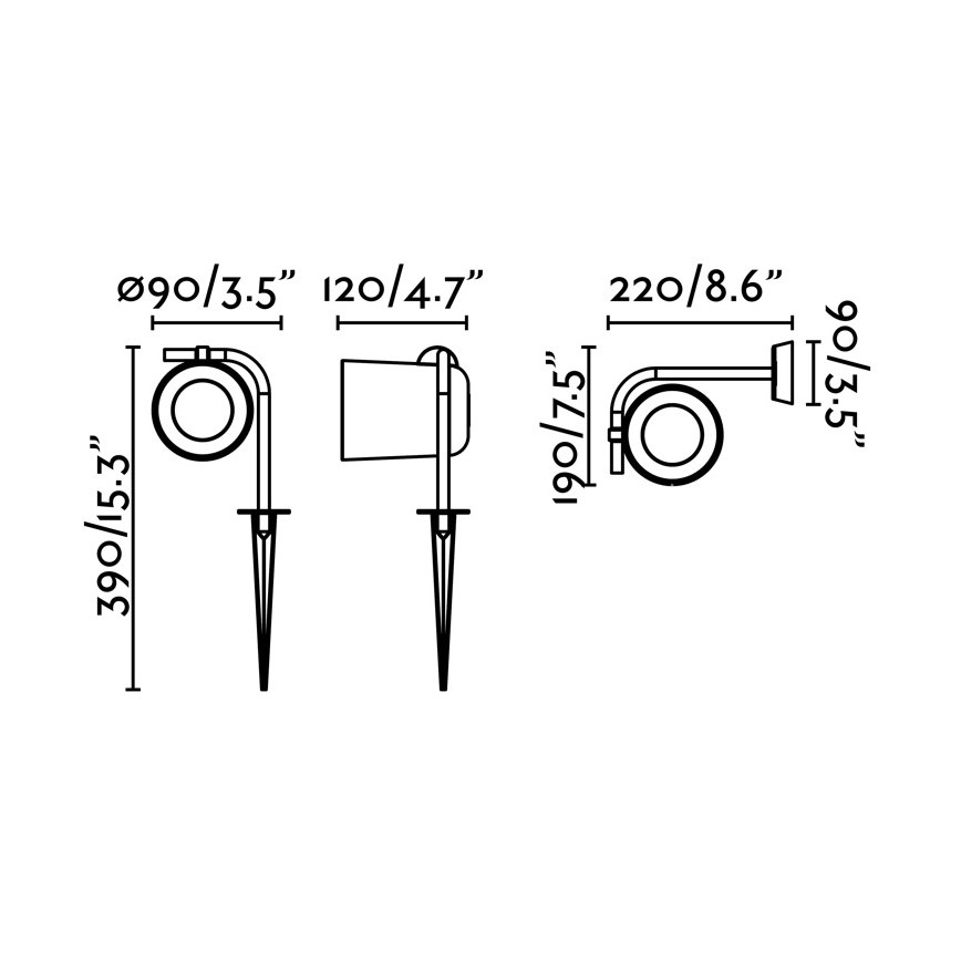 FARO 71546 - Ulkoseinävalaisin FLOW 1xGU10/8W/230V IP65