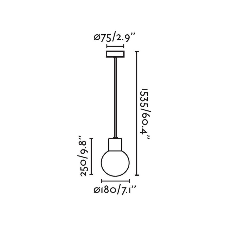 FARO 74427C-01 - Ulkokattokruunu narulla MOON 1xE27/15W/230V IP44