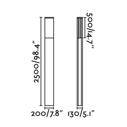 FARO 74444E - Ulkovalaisin DATNA 2G11/36W/230V IP65