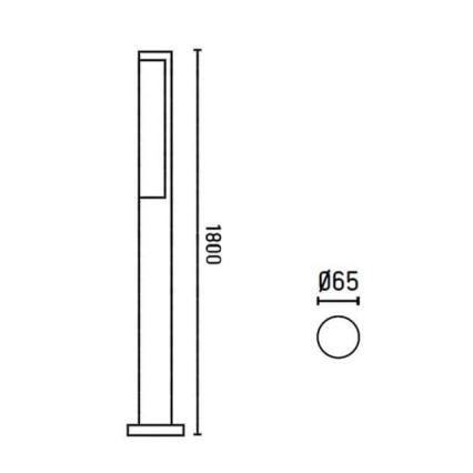 FARO 75524 - LED-ulkolamppu BERET-3 LED/16W/230V IP54