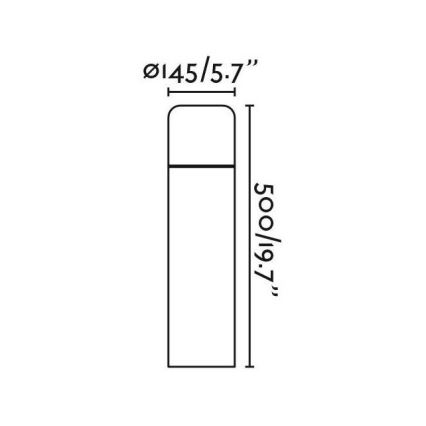 FARO 75604 - LED-ulkolamppu MUGA LED/9W/230V IP65