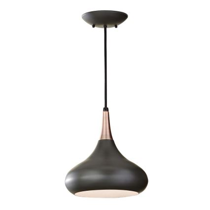 Feiss - Riippuvalaisin BESO, kaapelikiinnitys, 1xE27/60W/230V, Ø 25,4 cm, musta/kupari