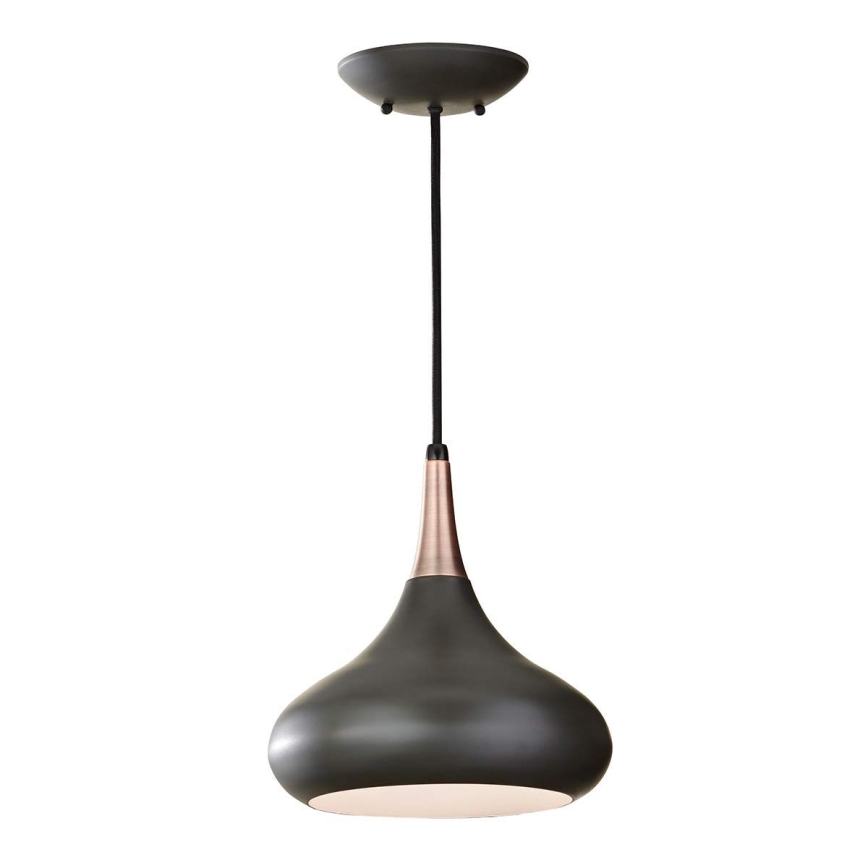 Feiss - Riippuvalaisin BESO, kaapelikiinnitys, 1xE27/60W/230V, Ø 25,4 cm, musta/kupari