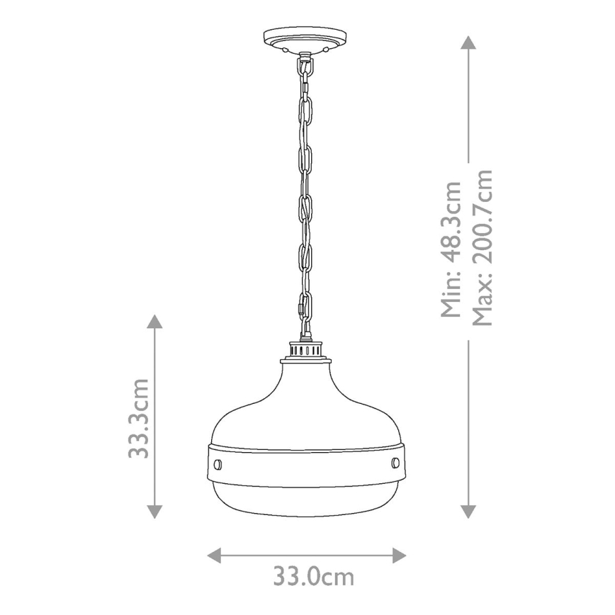 Feiss - Kattokruunu ketjussa CADENCE 2xE27/75W/230V