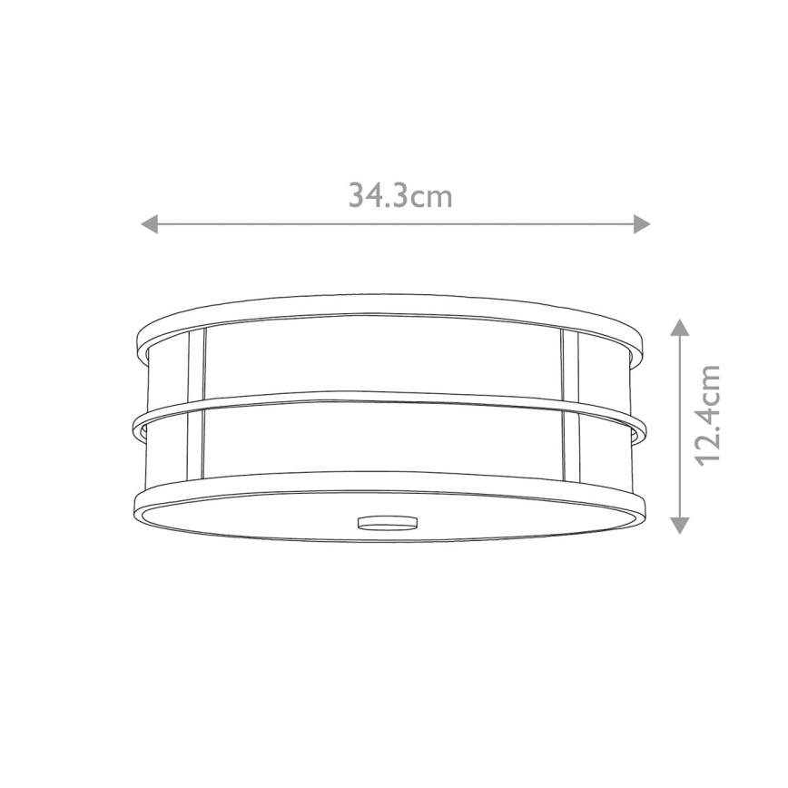 Feiss - Kattovalaisin FUSION 3xE27/40W/230V, halkaisija 34,3 cm, kultainen