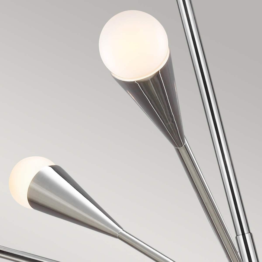 Feiss - LED-riipuskattokruunu JAX 10xG9/3W/230V kiiltävä kromi