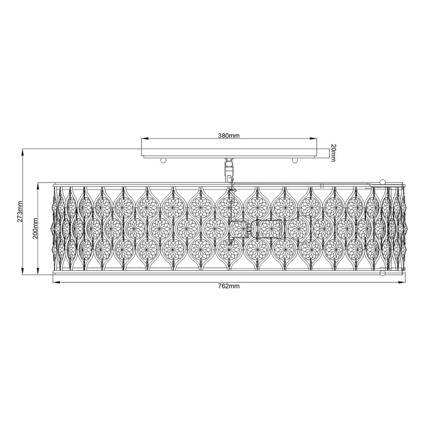 Feiss - Kattovalo LUCIA 6xE27/60W/230V