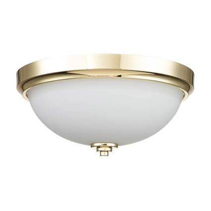 Feiss - Kylpyhuoneen kattovalaisin MALIBU 2xE27/60W/230V IP44 kultainen