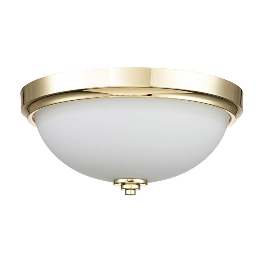 Feiss - Kylpyhuoneen kattovalaisin MALIBU 2xE27/60W/230V IP44 kultainen