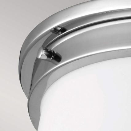 Feiss – PAYNE-kylpyhuoneen kattovalaisin 2xE27/60W/230V IP44, mattakromi