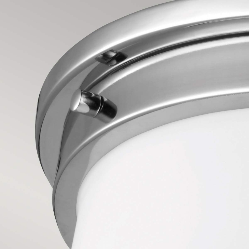 Feiss – PAYNE-kylpyhuoneen kattovalaisin 2xE27/60W/230V IP44, mattakromi