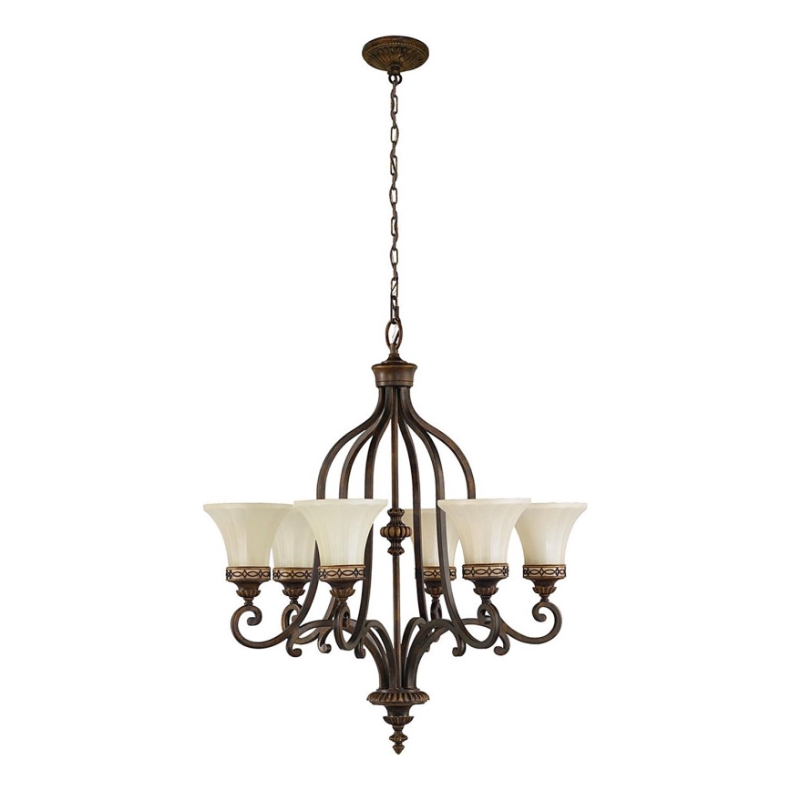 Feiss - Kattokruunu ketjussa DRAWING ROOM 6xE27/60W/230V