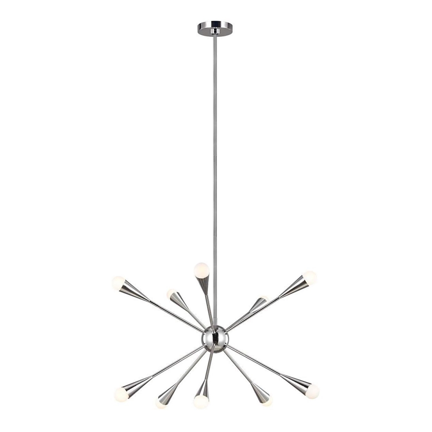 Feiss - LED-riipuskattokruunu JAX 10xG9/3W/230V kiiltävä kromi