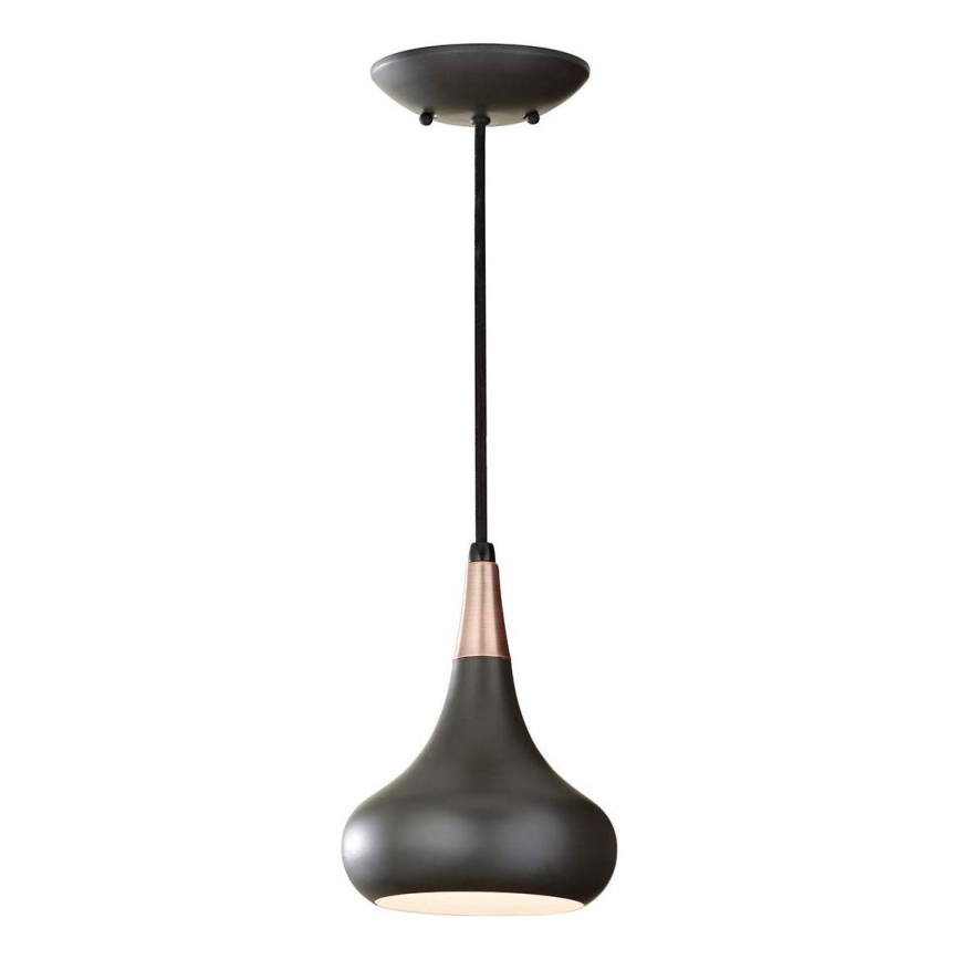 Feiss - riippuvalaisin BESO, 1 x E27 / 60 W / 230 V, Ø 17,9 cm, musta/kupari
