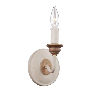 Feiss - Seinävalaisin HARTSVILLE 1xE14/40W/230V beige/ruskea