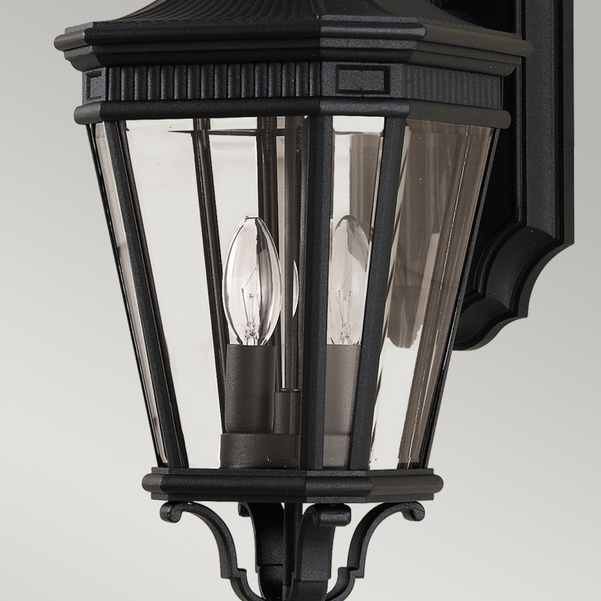 Feiss - Ulkoseinävalaisin COTSWOLD LANE 2xE14/60W/230V IP44 musta