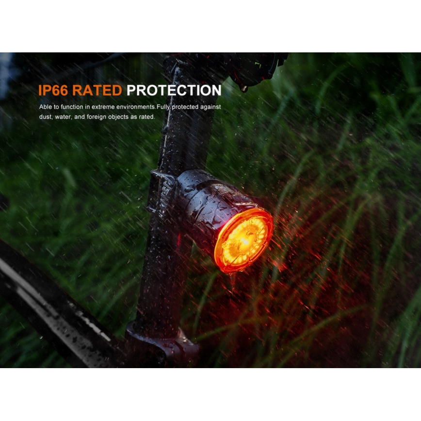 Fenix BC06R - LED Himmennettävä ladattava pyörän valo LED/USB IP66 90 lm 24,5 h