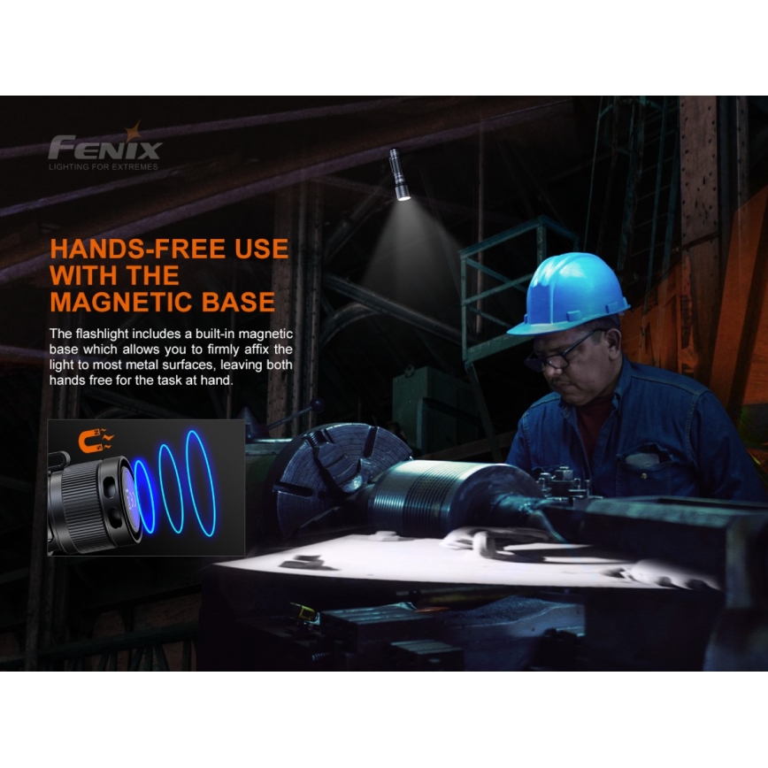 Fenix C7 - LED Himmennettävä rechargeable flashlight 1xLED/1x21700 IP68 3000 lm 68 h