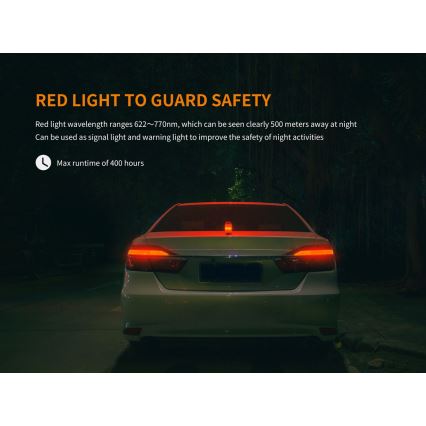 Fenix CL26RGREEN - LED Himmennettävä portable rechargeable lamppu LED/USB IP66 400 lm 400 h vihreä