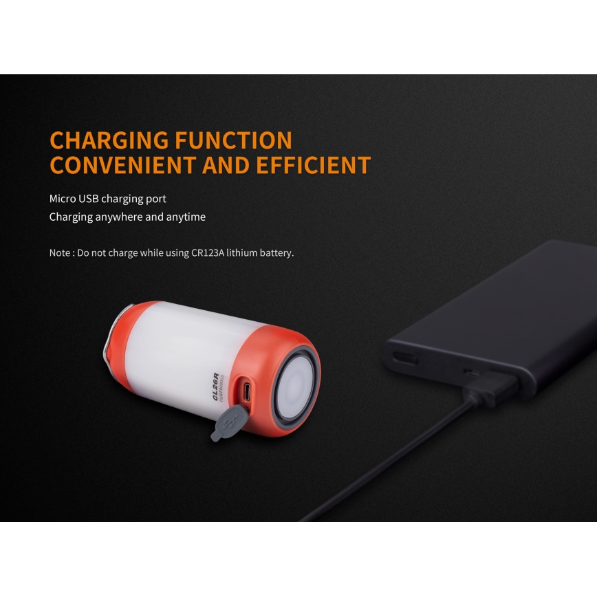 Fenix CL26RGREEN - LED Himmennettävä portable rechargeable lamppu LED/USB IP66 400 lm 400 h vihreä