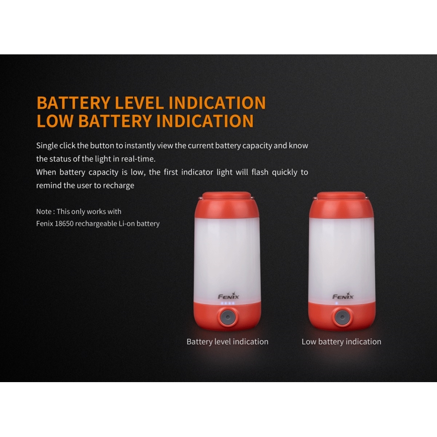 Fenix CL26RGREEN - LED Himmennettävä portable rechargeable lamppu LED/USB IP66 400 lm 400 h vihreä