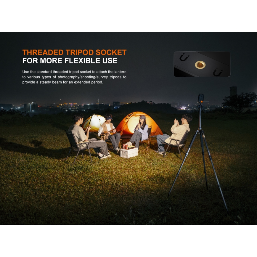 Fenix CL27RGRE - LED Himmennettävä ladattava kevyt LED/USB IP66 1600 lm 285 h