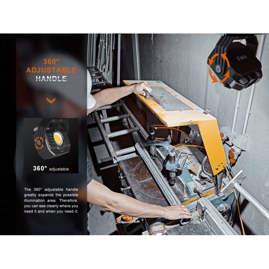 Fenix CL28R - LED Himmennettävä ladattava valonheitin virtapankki LED/USB IP66 2000 lm 360 h 10000 mAh