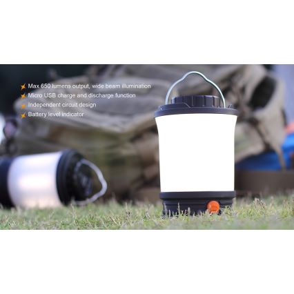 Fenix CL30R - LED Kannettava ladattava lamppu LED/USB IPX7 650 lm 300 h