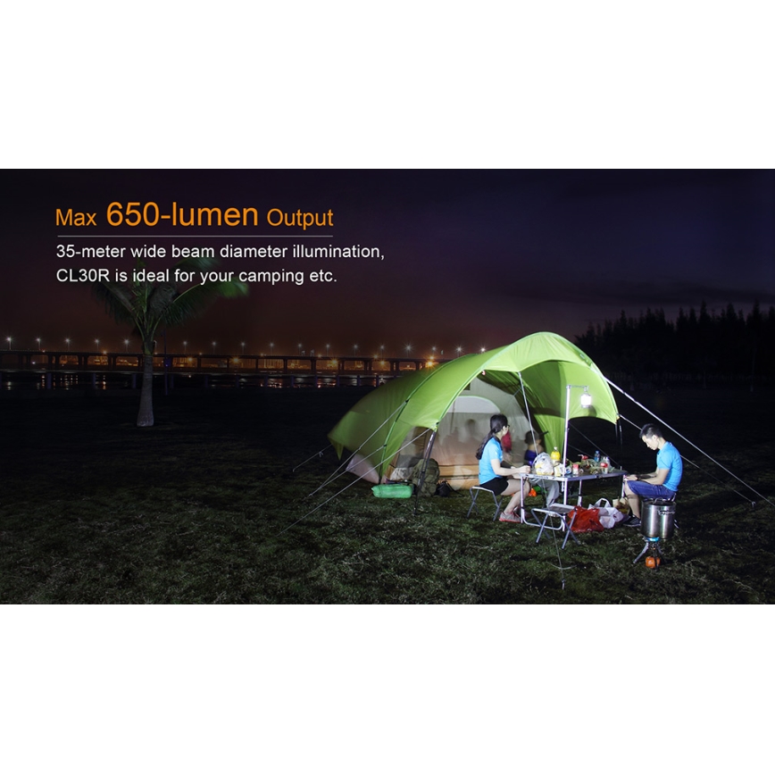 Fenix CL30R - LED Kannettava ladattava lamppu LED/USB IPX7 650 lm 300 h
